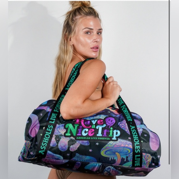 ALF (Assholes Live Forever) “Emotional Baggage” Have A Nice Trip Duffel Bag- New